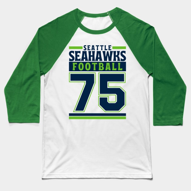 Seattle Seahawks 1975 American Football Edition 3 Baseball T-Shirt by Astronaut.co